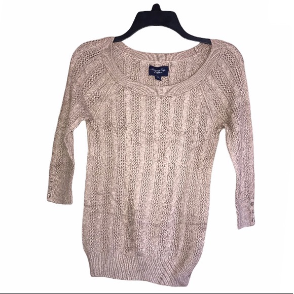 American Eagle Outfitters Sweaters - American Eagle Scoop Neck 3/4 Sleeve Sweater